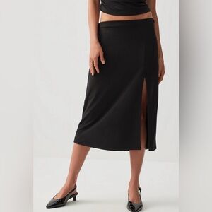 Ardene Classic Black Midi Skirt